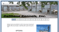 Desktop Screenshot of deshanekennels.com